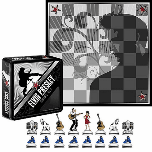 Wood Expressions Elvis Presley Chess Set