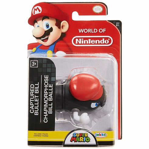 World Of Nintendo Super Mario Captured Bullet Bill Figure