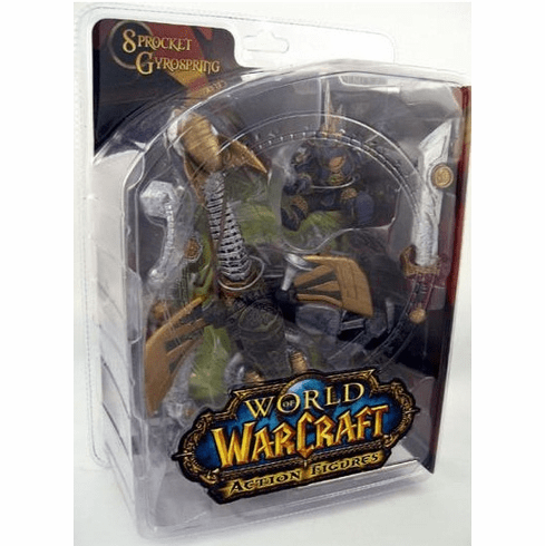 World of Warcraft Series 2 Gnome Warrior Sprocket Gyrospring Figure