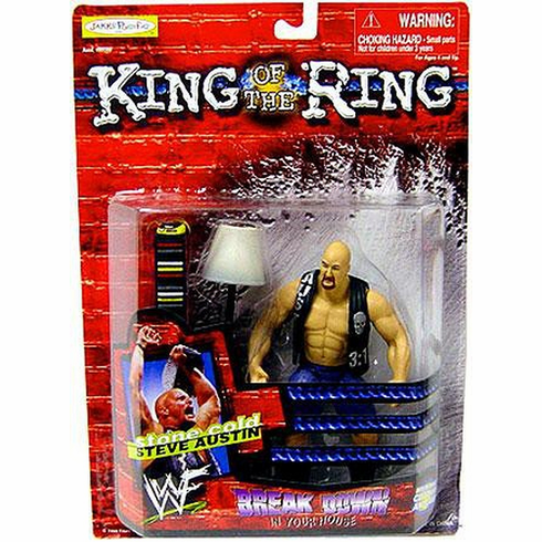 WWE King of the Ring Breakdown in Your House Stone Cold Steve Austin Figure