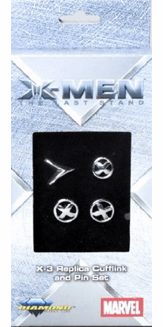 X-Men The Last Stand X-3 Replica Cufflink and Pin Set