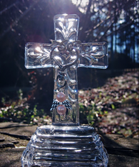 Angelic Portal Crystal Cross and Angel Charm