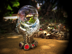 Dragon Conjuring portal crystal ball