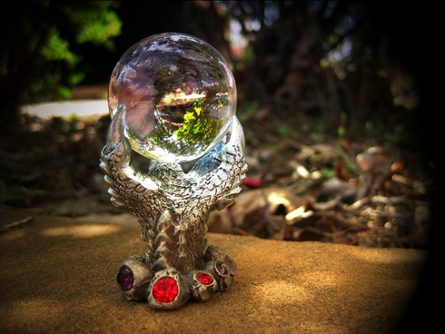 Dragon Conjuring portal crystal ball