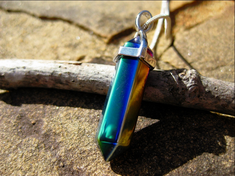 Haunted Aurora Borealis spiritual awakening pendant