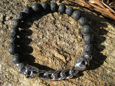 Haunted Bracelet Skull and Crossbones Illuminati Djinn Genie