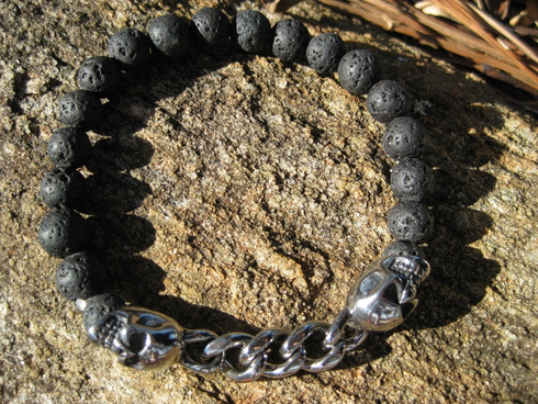 Haunted Bracelet Skull and Crossbones Illuminati Djinn Genie
