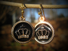 Haunted Crown of Wealth and Riches Earrings