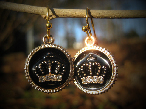 Haunted Crown of Wealth and Riches Earrings