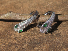 Haunted Egyptian Snake Goddess Wadjet Earrings of Transformation