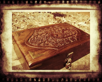 Haunted Elite Vampire Portal summoning binding box with ring