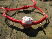 Haunted Good Luck Wealth Maneki Neko Cat Bracelet