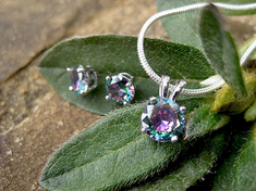 Haunted REPEL energy Vampires Pendant and earring set