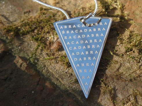 Metaphysical ABRACADABRA amulet of Manifestation