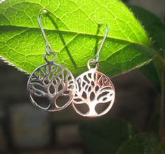 Spell Cast Tree of Life DANGLE earrings with 10 ancient magick