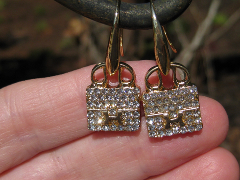 Wealthy Socialite Luxury Jackie O Spell Cast Earrings