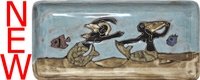Mara Stoneware Sushi / Appetizer Plate - Mermaid Mara Stoneware Sushi / Appetizer Plate - Mermaid