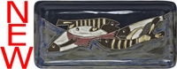 Mara Stoneware Sushi / Appetizer Plate - Fish School Mara Stoneware Sushi / Appetizer Plate - Fish School