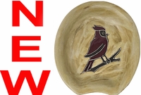 Mara Stoneware Spoon Rest – Cardinal Mara Stoneware Spoon Rest – Cardinal
