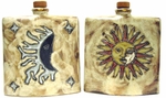 Mara Stoneware 24oz Square Decanter - Sun/Moon Mara Stoneware 24oz Square Decanter - Sun/Moon