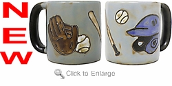 Mara Stoneware Mug - Baseball 16oz