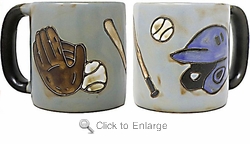 Mara Stoneware Mug - Baseball 16oz