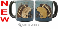 Mara Stoneware Mug - Football 16oz