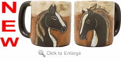 Mara Stoneware Mug - Horses 16oz