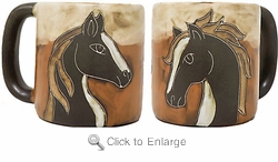 Mara Stoneware Mug - Horses 16oz-<font color="#FF0000">Out of stock until roughly Mid January 2026(NOTE: This may delay your entire order) </font>