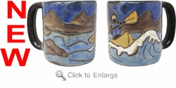 Mara Stoneware Mug - Kayaking 16oz