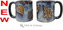 Mara Stoneware Mug - Leaves 16oz