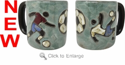 Mara Stoneware Mug - Soccer 16oz