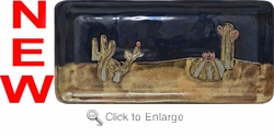 Mara Stoneware Sushi / Appetizer Plate - Cactus