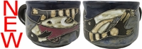 Mara Stoneware Stackable Mug - Fish School 16oz