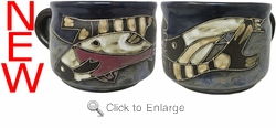 Mara Stoneware Stackable Mug - Fish School 16oz