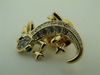 Camelion Pin with Stones**Gorgeous** Green stone Eyes Camelion Pin with Stones**Gorgeous** Green stone Eyes