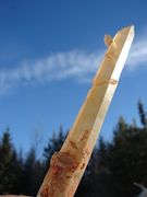 Himilayan Yellow Quartz Self Healer with a Penatrator. yy-09