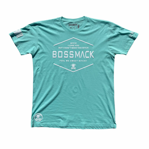 BITCH I LOVE YOU TIFFANY BLUE AND WHITE TEE