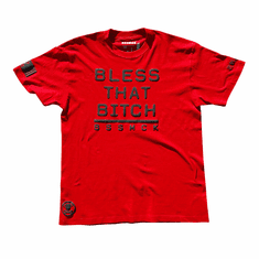BLESS THAT BITCH RED AND BLACK TEE