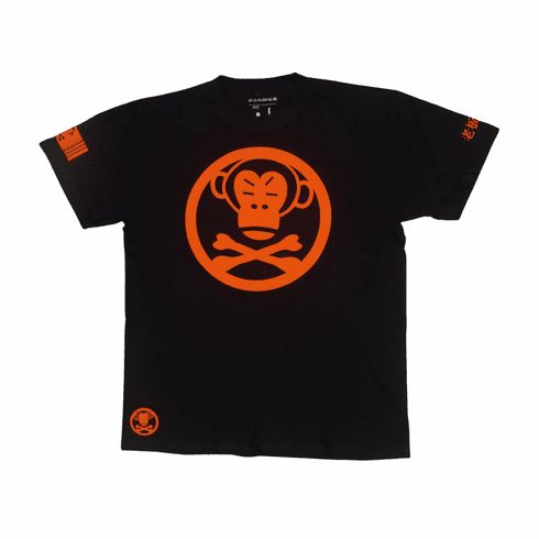 OG LOGO BLACK AND ORANGE TEE