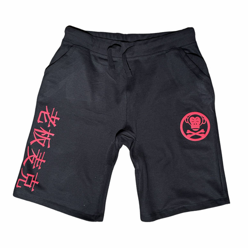 OG LOGO BLACK AND RED SHORTS
