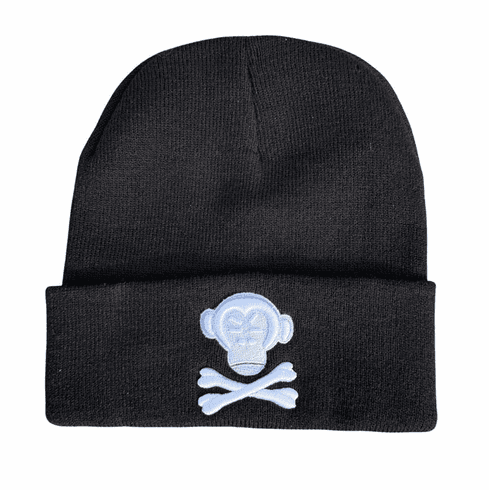 OG LOGO BLACK AND WHITE BEANIE