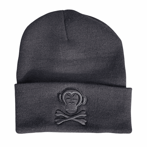 OG LOGO BLACK ON BLACK BEANIE
