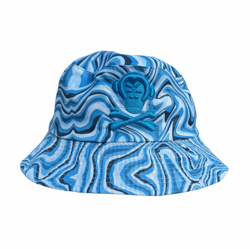 OG LOGO BLUE WAVES BUCKET HAT