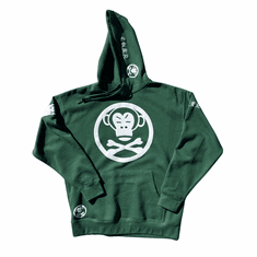 OG LOGO GREEN AND WHITE HOODIE