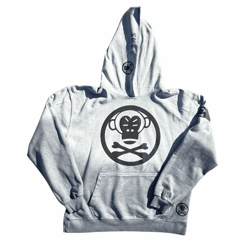 OG LOGO HEATHER GREY TO CHARCOAL GREY HOODIE