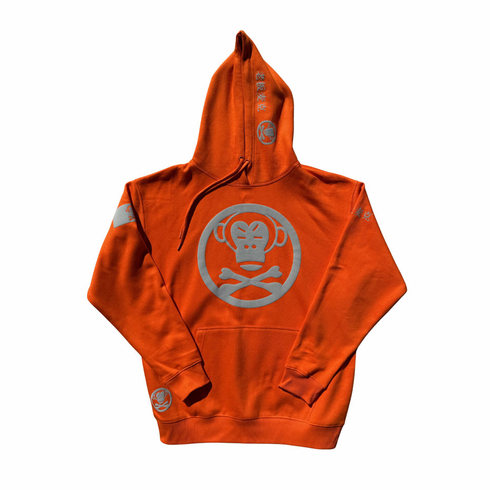 OG LOGO ORANGE AND GREY HOODIE