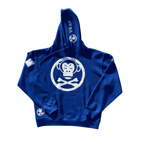 OG LOGO ROYAL BLUE AND WHITE HOODIE