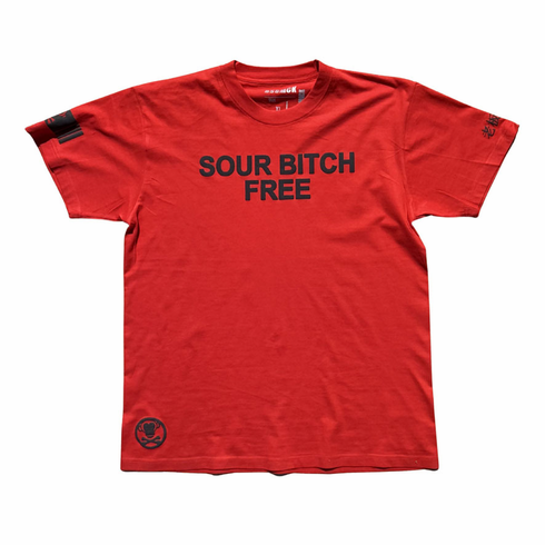 SOUR BITCH FREE RED AND BLACK TEE