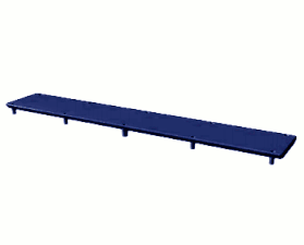 Pentair A&A AVSC Standard Drain Cover Top w/ Screws - Dark Blue 558303